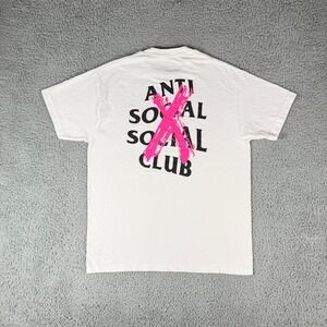 Anti Social Social Club T-Shirt Mens Large Short Sleeve Cancelled Tee